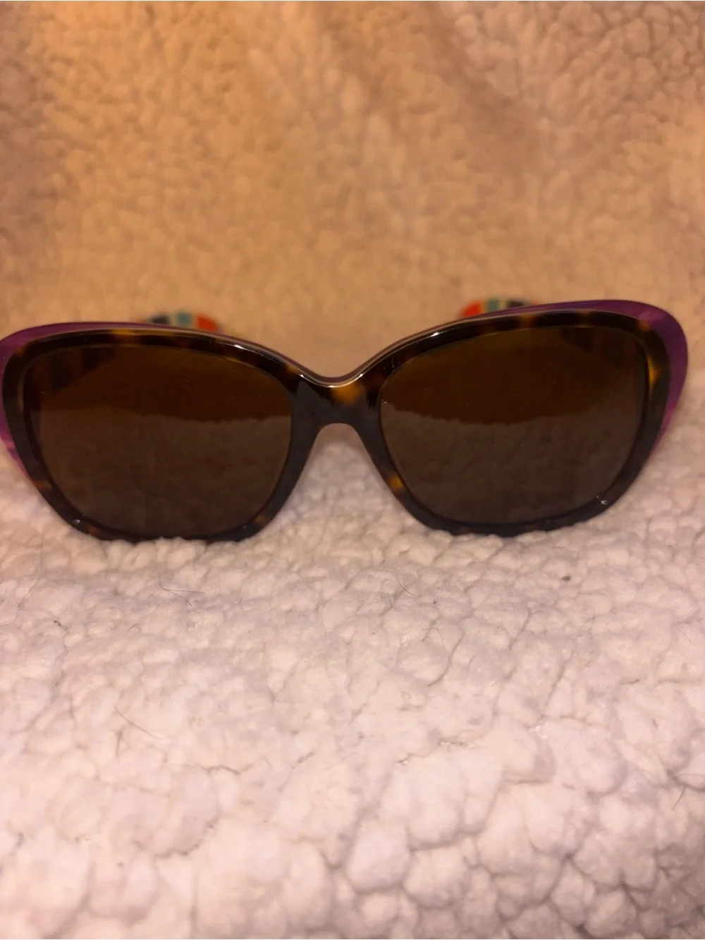 Kate Spade Hildie Hello Sunshine Polarized Sunglasses Tortoise Purple
